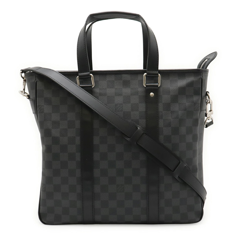LOUIS VUITTON Damier Graphite Black Tadao Tote Bag Business Briefcase Shoulder